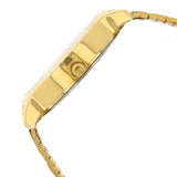 Silver Dial Golden Stainless Steel Strap Watch - 77031YM03