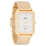 Essentials White Dial Analog Watch With Day And Date Function - 77084YM04