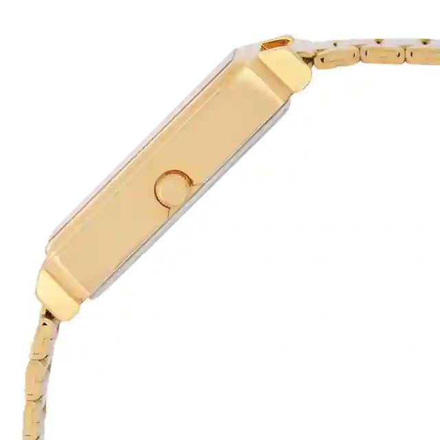 Essentials White Dial Analog Watch With Day And Date Function - 77084YM04 - KRISHNA WATCH COMPANY