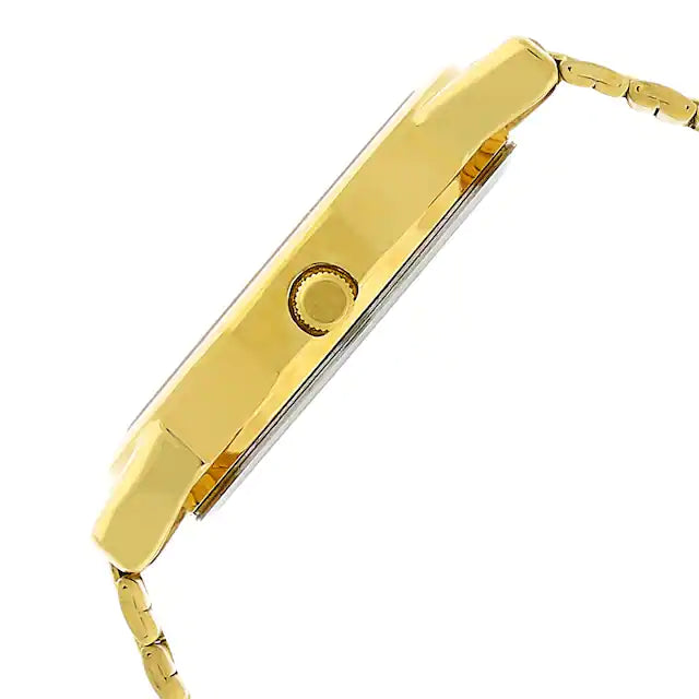 Sonata Champagne Dial Golden Stainless Steel Strap Watch - 7987YM06W - KRISHNA WATCH COMPANY