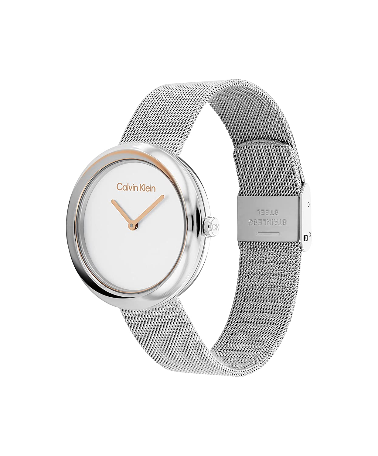 Calvin Klein 25200011 Twisted Bezel Quartz Watch for Women - KRISHNA WATCH COMPANY