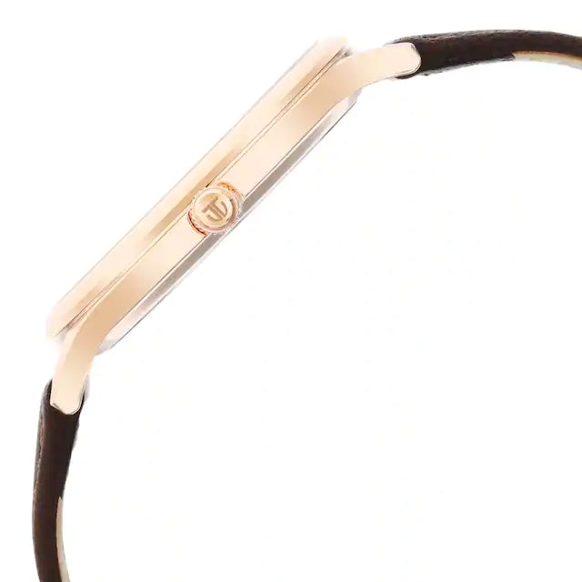 TITAN Classique Slimline Watch with Silver Dial & Brown Leather Strap NQ90142WL01 - KRISHNA WATCH COMPANY