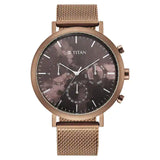 Titan Purple: Valentines Day Collection Brown Dial Watch - 90144QM02