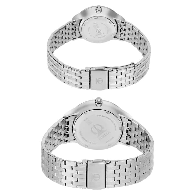 Titan Bandhan Blue Dial Stainless Steel Strap Watches NP9400194201SM01 - KRISHNA WATCH COMPANY