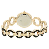 Titan Black Dial Rose Gold Metal Strap Watch - 95036WM01