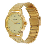 Sonata Essentials Champagne Dial Stainless Steel Strap - 77083YM03