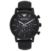 Emporio Armani Men's Chronograph Leather Watch AR1970