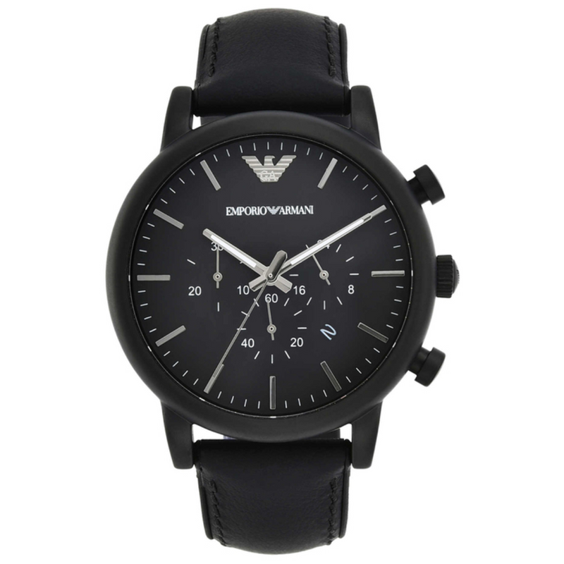 Emporio Armani Men's Chronograph Leather Watch AR1970