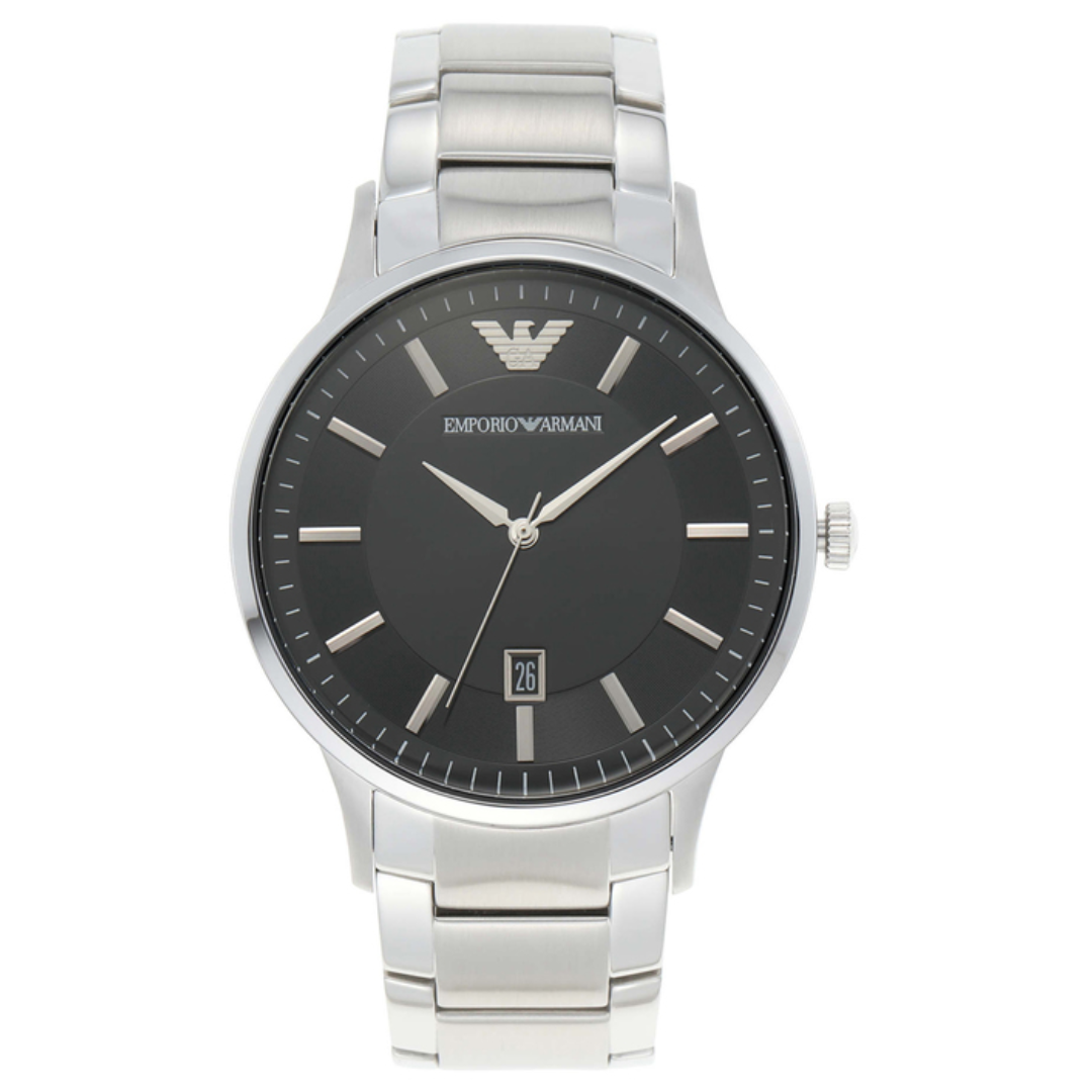 Men's Three-Hand Date Stainless Steel Watch AR11181 - KRISHNA WATCH COMPANY