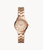 FOSSIL Modern Sophisticate Three-Hand Rose Gold-Tone Stainless Steel Watch BQ1571