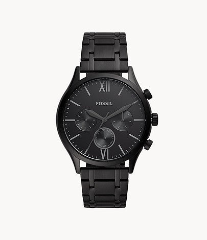 Fenmore Midsize Multifunction Black Stainless Steel Watch BQ2365