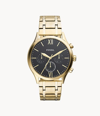 Fenmore Midsize Multifunction Gold-Tone Stainless Steel Watch BQ2366 - KRISHNA WATCH COMPANY