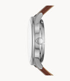 FOSSIL 48mm Flynn Automatic Brown Leather Watch BQ2386