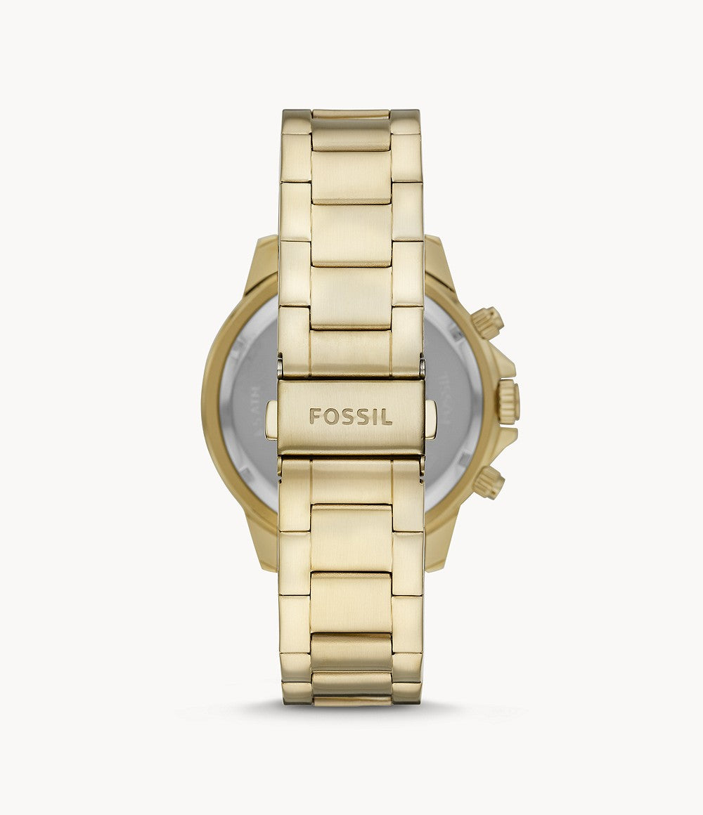 FOSSIL Bannon Multifunction Gold-Tone Stainless Steel Watch BQ2493 - KRISHNA WATCH COMPANY