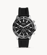 Fossil Bannon Multifunction Black Silicone Watch - BQ2494
