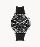Fossil Bannon Multifunction Black Silicone Watch - BQ2494