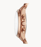 FOSSIL Modern Courier Midsize Chronograph Rose-Gold-Tone Stainless Steel Watch BQ3036 - KRISHNA WATCH COMPANY
