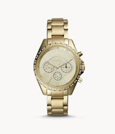 FOSSIL Modern Courier Chronograph Gold-Tone Stainless Steel Watch BQ3378