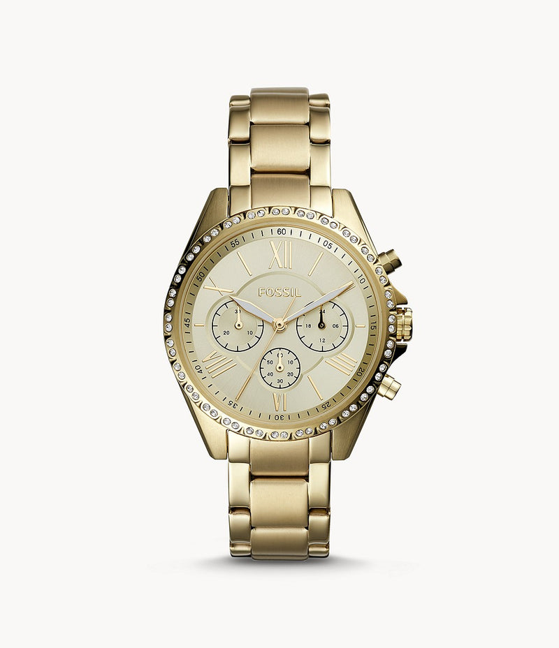 FOSSIL Modern Courier Chronograph Gold-Tone Stainless Steel Watch BQ3378
