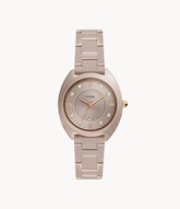 FOSSIL Gabby Three-hand Date Salted Caramel Stainless Steel And Ceramic Watch CE1110