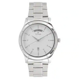 Titan Workwear Watch with White Dial & Stainless Steel Strap 1767SM01