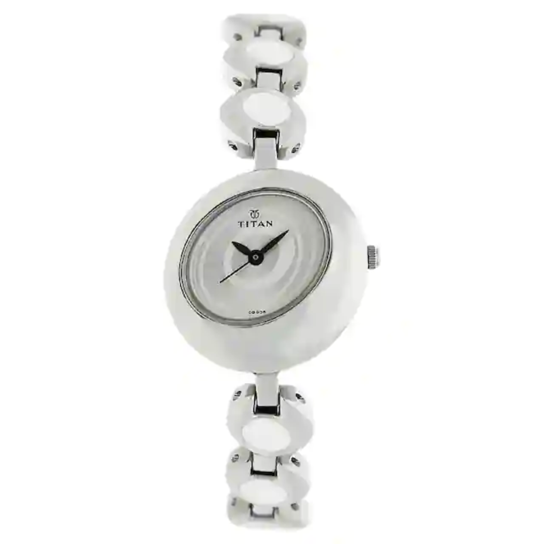 Titan Silver Dial Silver Metal Strap Watch NQ2485SM01 (DB938) - KRISHNA WATCH COMPANY