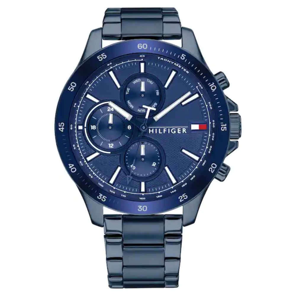 Tommy Hilfiger Blue Dial Stainless Steel Strap Watch 1791720 - KRISHNA WATCH COMPANY