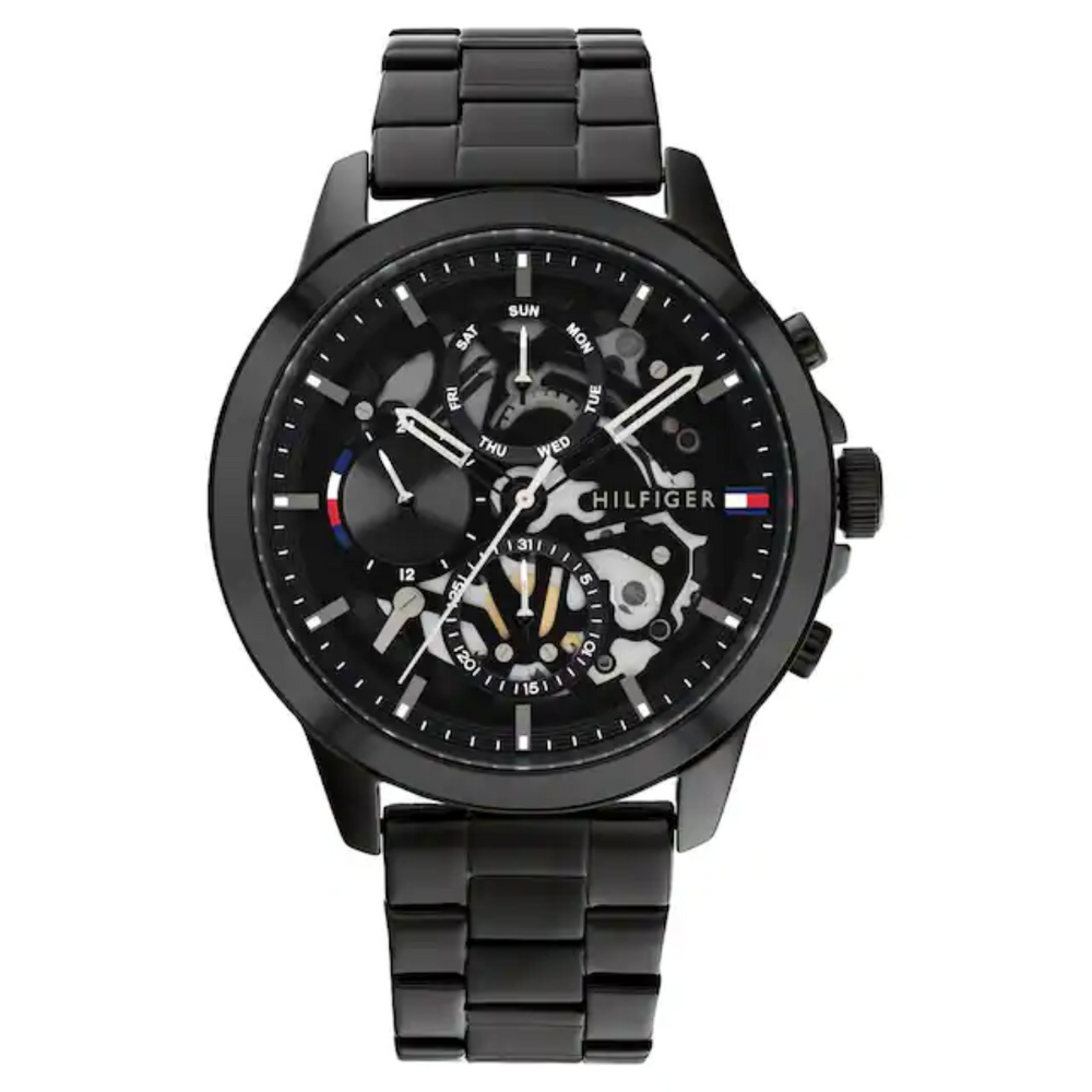 Tommy Hilfiger Men Black Dial Analog Watch NETH1710478 - KRISHNA WATCH COMPANY