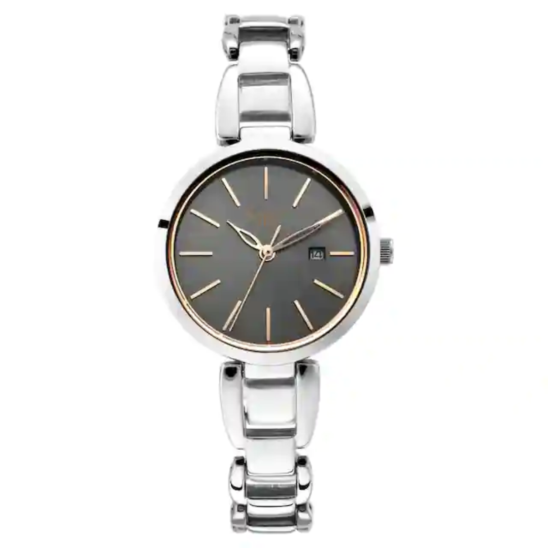 Titan Raga Viva Gun Dial Metal Strap Watch - 2642SM01 - KRISHNA WATCH COMPANY