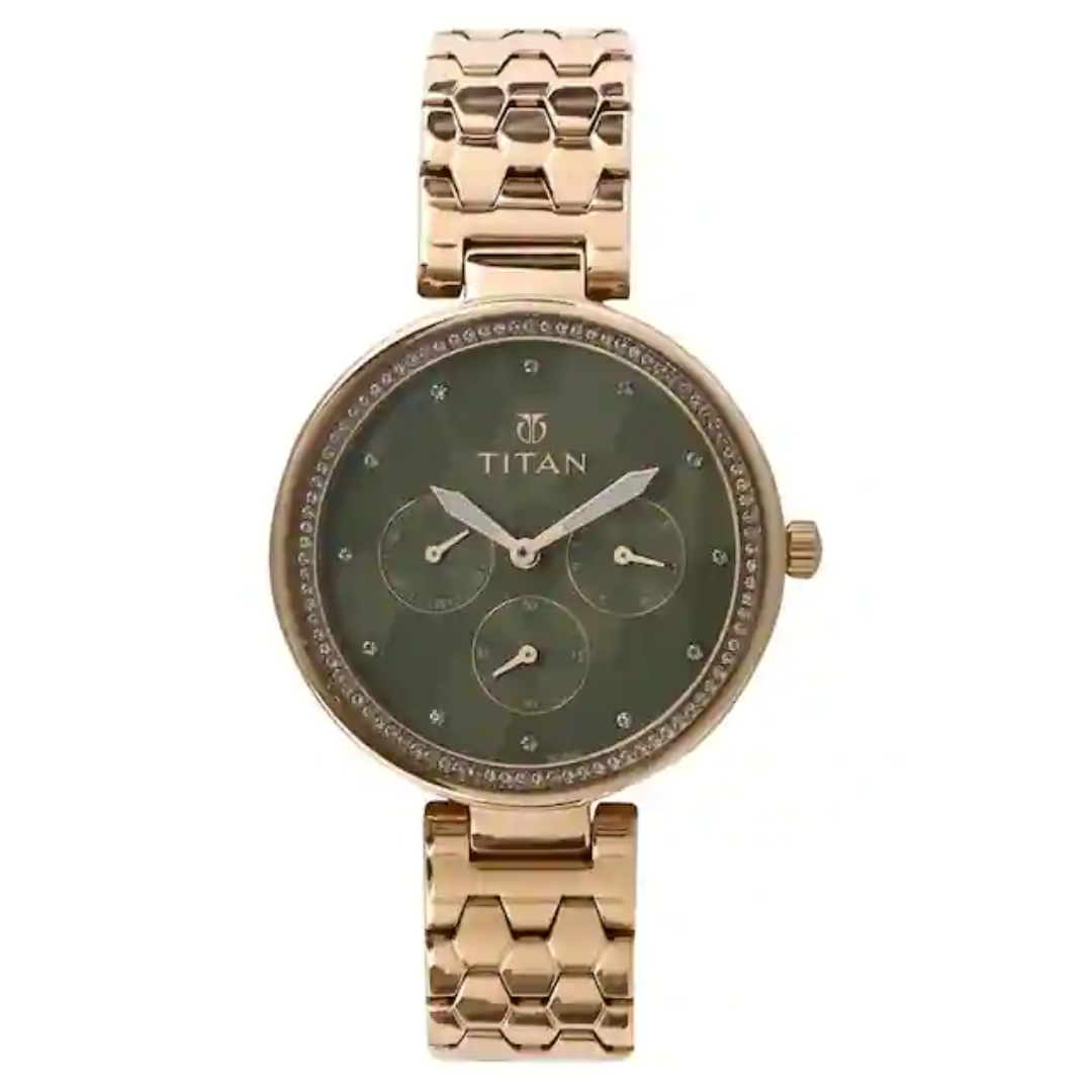 Titan Whimsy Green Dial Multifunction Watch NN95059WM02 (DG968) - KRISHNA WATCH COMPANY