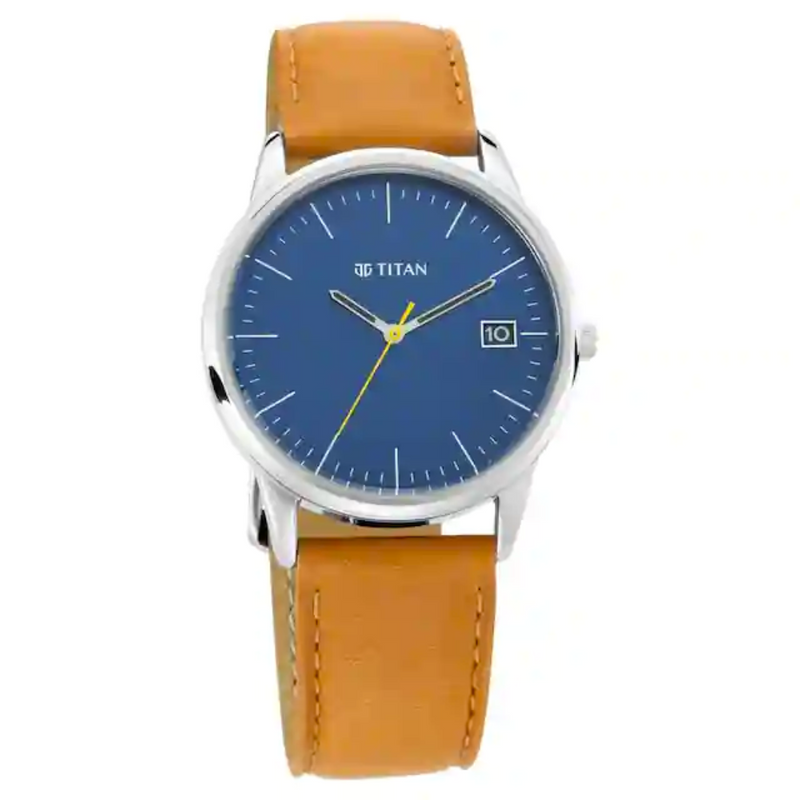 Titan Neo Blue Dial Analog with Date Watch for Men NN1836SL02 (DK305) - KRISHNA WATCH COMPANY