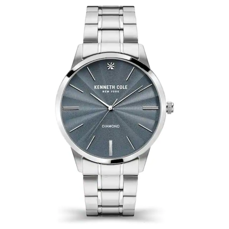 Kenneth Cole Blue Dial Stainless Steel Strap Watch For Men KCWGG2122901MN - KRISHNA WATCH COMPANY