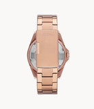 FOSSIL Riley Multifunction Rose-Tone Stainless Steel Watch ES2811