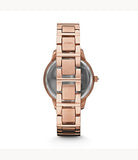 FOSSIL Jesse Rose-Tone Stainless Steel Watch- ES3020 - KRISHNA WATCH COMPANY