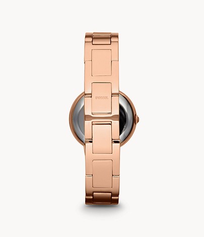 FOSSIL Virginia Rose-Tone Stainless Steel Watch - ES3284 - KRISHNA WATCH COMPANY