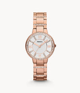 FOSSIL Virginia Rose-Tone Stainless Steel Watch - ES3284