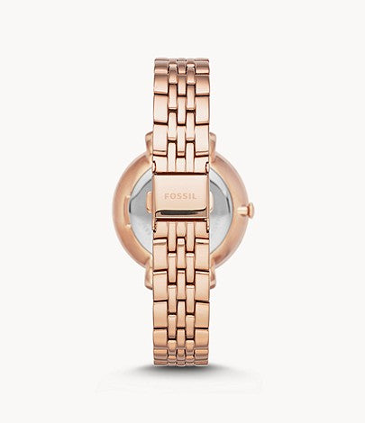 Fossil Jacqueline Rose-Tone Stainless Steel Watch - ES3546 - KRISHNA WATCH COMPANY