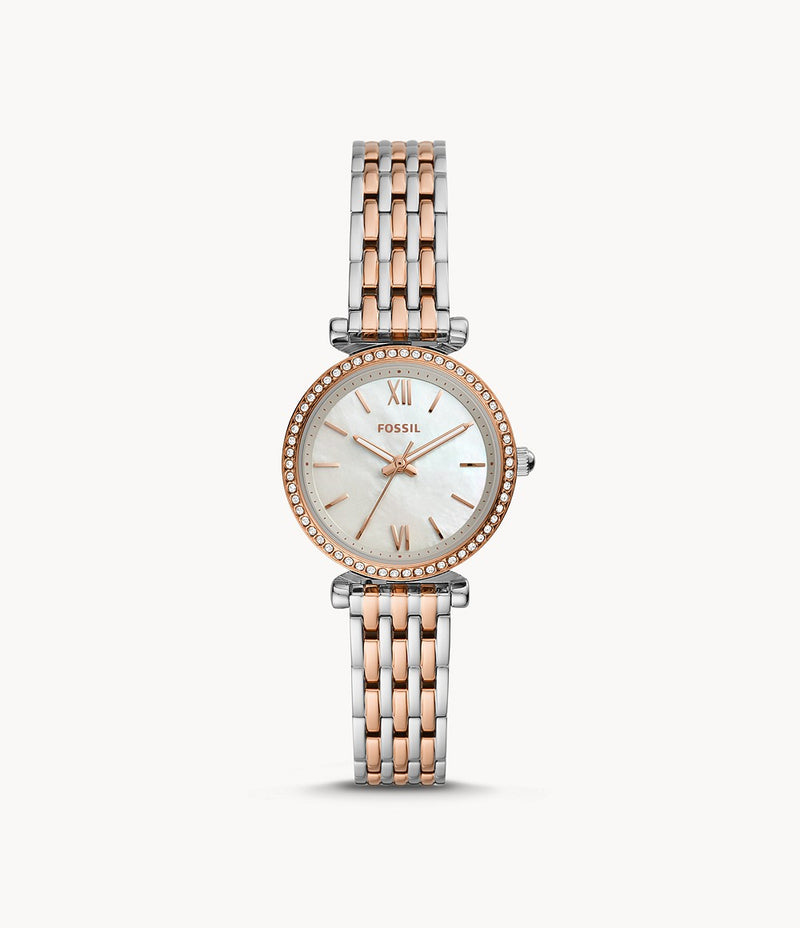 FOSSIL Carlie Mini Three-Hand Two-Tone Stainless Steel Watch - ES4649
