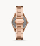 FOSSIL Stella Sport Multifunction Rose Gold-tone Stainless Steel Watch ES5106