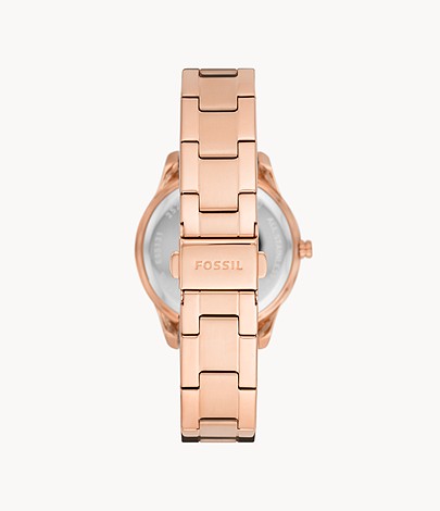 FOSSIL Stella Three-Hand Date Rose Gold-Tone Watch - ES5131 - KRISHNA WATCH COMPANY
