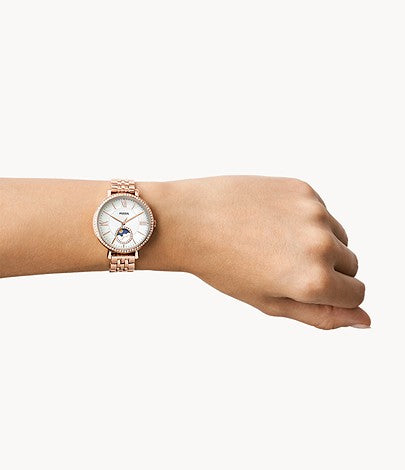 Fossil Jacqueline Sun Moon Multifunction Rose Gold Watch - ES5165 - KRISHNA WATCH COMPANY