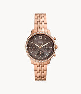 Neutra Chronograph Rose Gold-Tone Stainless Steel Watch ES5218