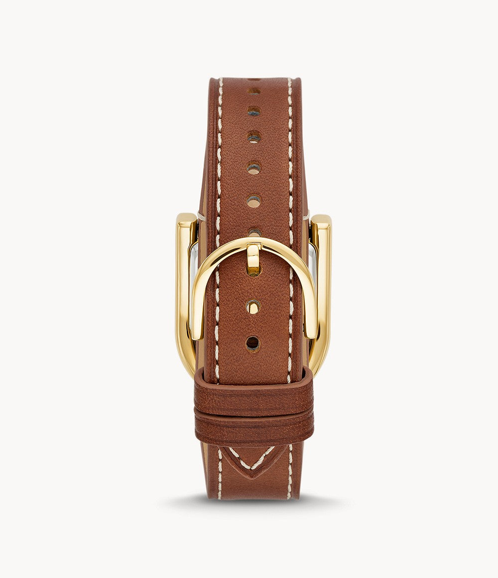 Harwell Three-Hand Medium Brown Leather Watch ES5264 - KRISHNA WATCH COMPANY