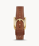 Harwell Three-Hand Medium Brown Leather Watch ES5264