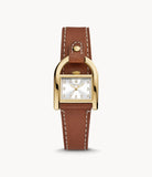 Harwell Three-Hand Medium Brown Leather Watch ES5264