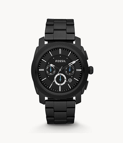 FOSSIL Machine Chronograph Black Stainless Steel Watch - FS4552 - KRISHNA WATCH COMPANY