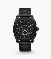 FOSSIL Machine Chronograph Black Stainless Steel Watch - FS4552