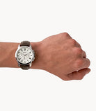 FOSSIL Grant Chronograph Brown Leather Watch - FS4735 - KRISHNA WATCH COMPANY