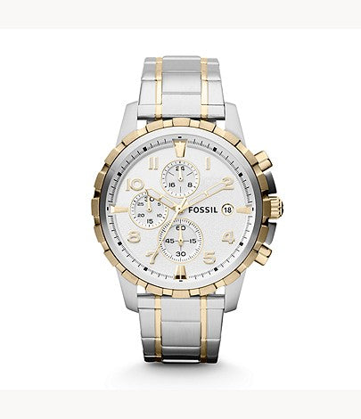 FOSSIL Dean Chronograph Stainless Steel Watch - FS4795 - KRISHNA WATCH COMPANY