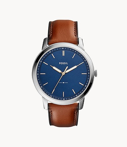 The Minimalist Slim Three-Hand Light Brown Leather Watch FS5304 - KRISHNA WATCH COMPANY